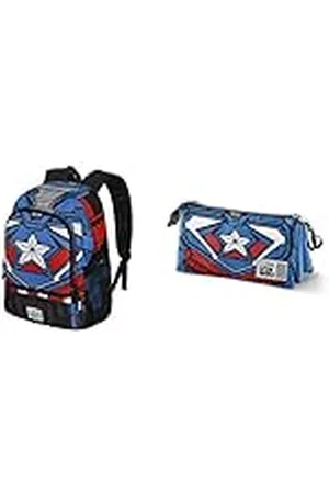 Marvel Capitán América Tekk Costume Mochila Fight + Portatodo Triple FAN 2.0