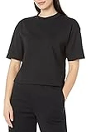 Amazon Camiseta Cuadrada Holgada con Hombro bajo y de Manga Corta de algodón orgánico (Disponible en Tallas Grandes) Mujer, , XXL