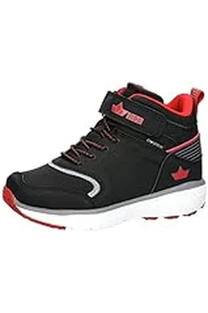 LICO Arian Vs, Botas para Nieve, Negro, Gris y Rojo, 30 EU