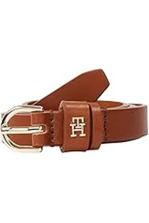 Tommy Hilfiger Cinturón Mujer Essential Effortless 1,5 cm estrecho, Marrón (Cognac), 100 cm