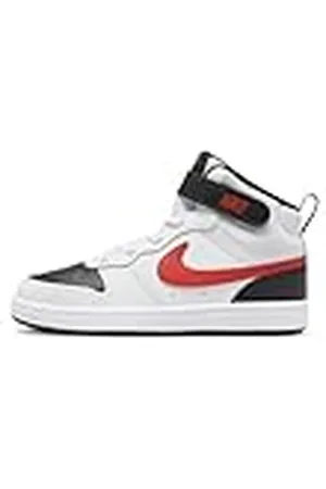 Nike Court Borough Mid 2, Zapatillas de Gimnasia, White/University Red-Black, 37.5 EU