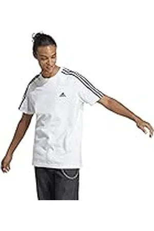 adidas Hombre Essentials Single Jersey 3-Stripes Tee, , M