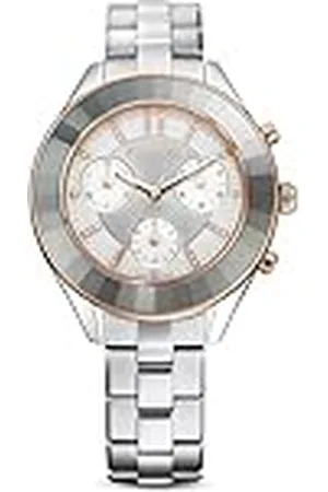 Swarovski Reloj Octea Lux Sport, Brazalete de Metal, Blanco, Acero Inoxidable