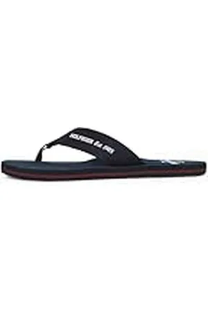 Tommy Hilfiger Chanclas Hombre Beach Sandal Sandalias de dedo, Azul , 45