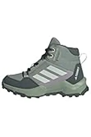 adidas Terrex AX4R Mid Rain.RDY Hiking Shoes, Zapatos de Senderismo Unisex niños, Silver Green/Linen Green/preloved Fig, 35 EU