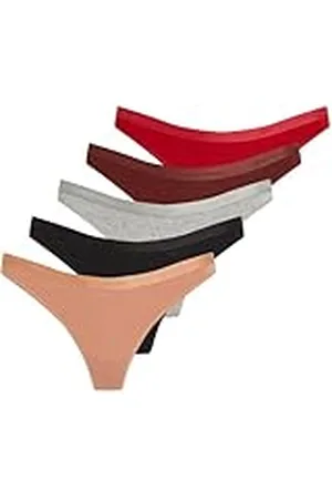 Calvin Klein Tanga Mujer Pack de 5 Thong Ropa Interior, , L