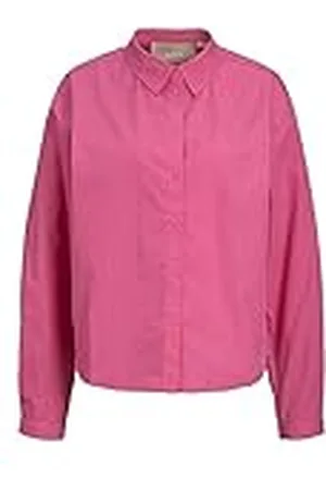 JJXX Jxmission LS Relax Noos-Camiseta Manga Larga, Carmine Rose, S para Mujer