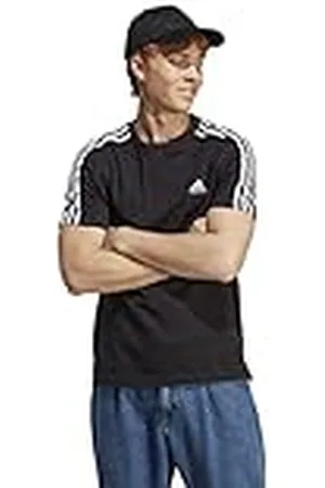 adidas Hombre Essentials Single Jersey 3-Stripes Tee, , M