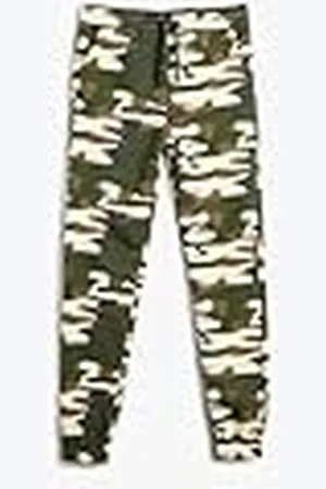 Koton Camouflage Printed Jogger Sweatpants Drawstring Pockets, Pantalones de chándal niños,