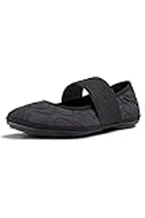 Camper Right Nina, Mary Jane Flat Mujer, Negro, 35 EU