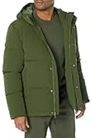 Amazon Abrigo Acolchado con Capucha de Longitud Media (Disponible en Tallas Grandes y Largos Especiales) Hombre, , XXL