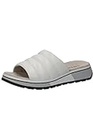 Caprice 9-9-27205-20, Sandalias planas Mujer, Blanco (White Rose Com), 38 EU