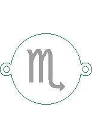 Depesche Pulsera para mujer con símbolo del zodiaco Escorpión, bañado en , longitud variable (15-20 cm), ideal como regalo para tu pareja, novia, esposa