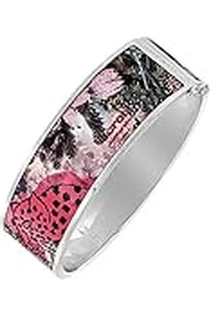 Christian Lacroix X16281M - Pulsera de latón y Metal Plateado y Motivos para Mujer (Talla Mediana)