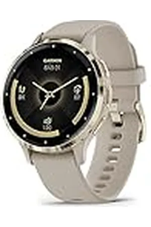 Garmin Venu 3S, Smartwatch Premium con GPS, AMOLED, Funciones avanzadas de Salud y Forma física, más de 30 Aplicaciones Deportivas, 10 días de autonomía, Beige Gold