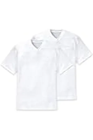 Schiesser Camiseta Interior con Cuello de Pico para Hombre, Pack de 2, Talla 50, Color