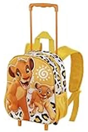 Disney El Rey León-Mochila 3D con Ruedas Pequeña, 26 x 34 cm, Capacidad 12.5 L