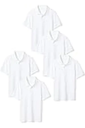 Amazon Polos de piqué de Manga Corta Niño, Pack de 5, , 3 años