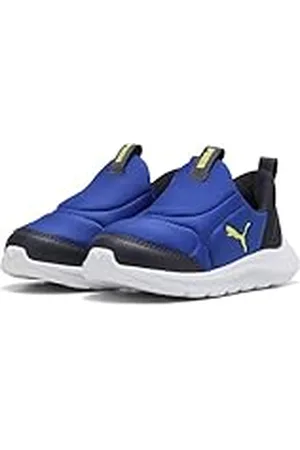 PUMA Fun Racer 2 SLIPTECH INF, Zapatillas Unisex bebé, Vivid Blue-Lemon Sherbert, 25 EU