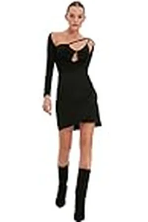 Trendyol Black Anelop Mini Falda, , 40 para Mujer