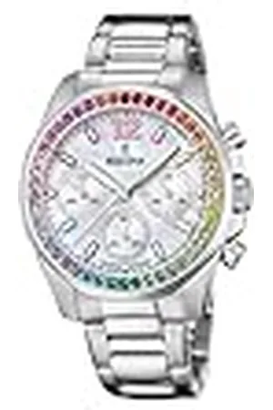 Festina Reloj Mujer F20606/2 Boyfriend Caja de Acero Inoxidable 316l Plateado Correa de Acero Inoxidable 316l Plateado