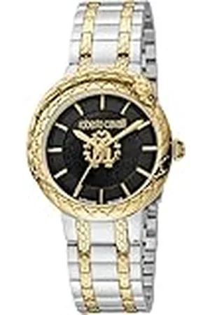 Roberto Cavalli Reloj Analógico para Mujeres de Cuarzo con Correa en Acero Inoxidable RV1L189M0081