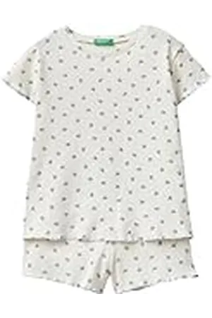 Benetton Pig(T-Shirt+Short) 3PMU0P060 Juego de Pijama, , 2XL para Niñas