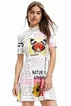 Desigual Vest_Newspaper 1000 Vestido, , XL Mujeres