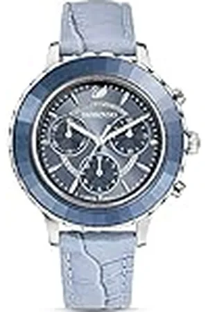 Swarovski Reloj Octea Lux Chrono, correa de piel, , Acero inoxidable