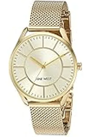 Nine West Reloj de Pulsera de Malla para Mujer, NW/1922CHGB
