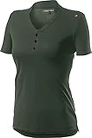 Castelli Polo Tech W Camiseta, Mujer, Verde Militar, XS