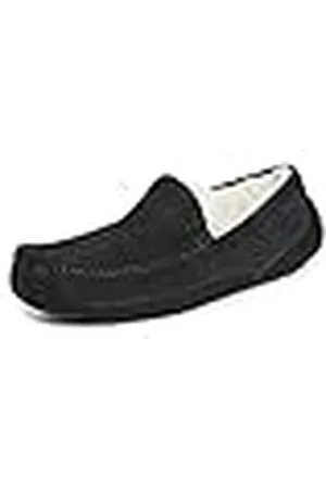 UGG Ascot, Pantuflas Hombre, Negro, 43 EU