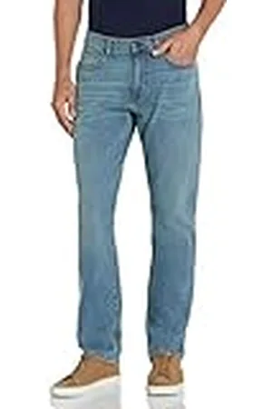 Amazon Pantalón Vaquero Elástico de Ajuste Deportivo Hombre, , 40W / 28L