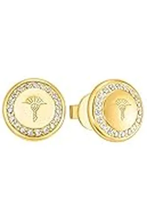 JOOP! Pendientes de plata de ley 925 para mujer, con circonita cúbica sintética, 1 cm, , Se entrega en estuche de regalo