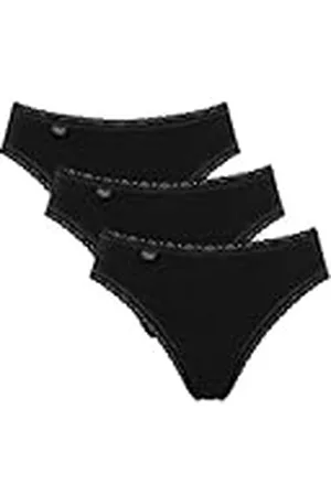 Sloggi Mujer 24/7 Cotton Lace Tai C3P, Negro, 44
