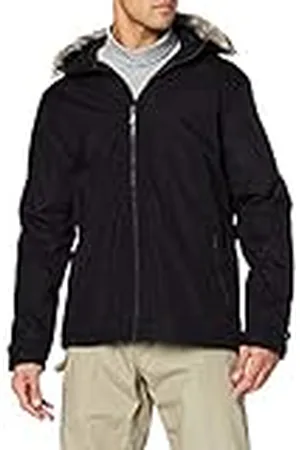 Regatta Haig Chaqueta Impermeable, con Capucha, Costuras Selladas, Forro de poliéster con Aislamiento y Bolsillo Interior de Seguridad Jackets Waterproof Insulated, Hombre, Black, XXXL