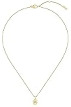 HUGO BOSS Jewelry Collar para Mujer Colección DOUBLE B PETIT en Amarillo con un Charm Doble B - 1580747