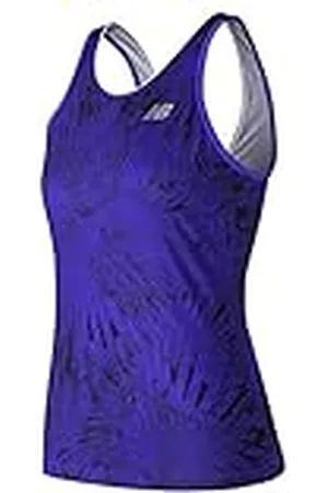 New Balance Camiseta de Tirantes para Mujer con Estampado Rally Court, , Dorado, Talla S