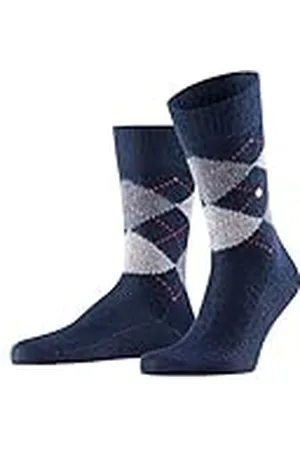 Burlington Preston M SO suave y cálido estampado 1 par, Calcetines Hombre, Azul (Marine 6125), 40/46 EU