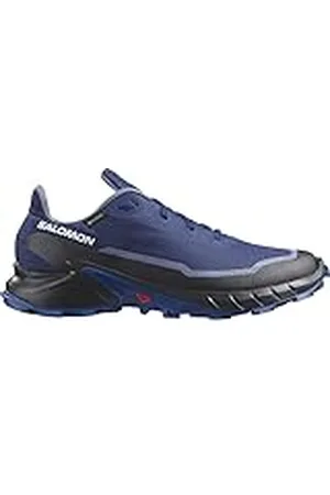 Salomon Alphacross 5 Gore-Tex Zapatillas Impermeables de Trail Running para Hombre, Agarre potente, Protección frente al agua y el clima, Comodidad duradera, Blue Print, 47 1/3