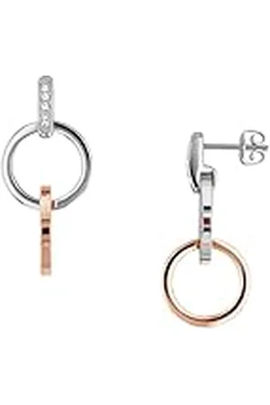 Tommy Hilfiger Jewelry Pendientes Colgantes para Mujer de Acero Inoxidable con Cristales - 2780084