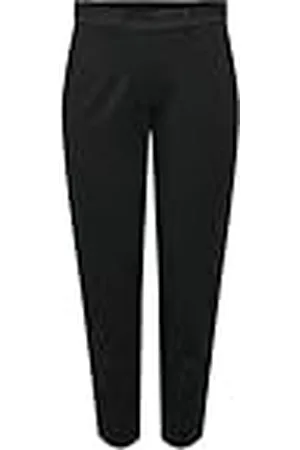 JDY Pantalones de Mujer Corte Regular Cintura elástica Bolsillos Laterales Trabillas cinturón Chino, Color: , Talla:L / 32L, Largo de la Pierna:L32