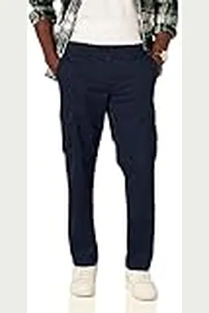 Amazon Pantalón corto cargo, elástico y de corte clásico (disponible en tallas grandes y largos especiales) Hombre, , 52W / 32L