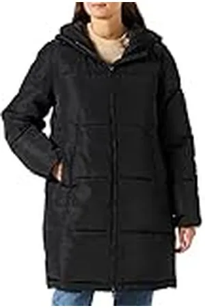 Kaffe Abrigo Acolchado para Mujer, Manga Larga, con Capucha y Cremallera Chaqueta, , 46