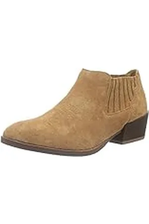 VERO MODA Western, Botines Mujer, Marrón (Cognac), 36