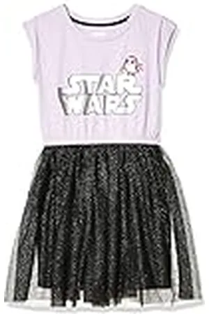 Amazon Disney | Marvel | Star Wars Vestidos tutú de Punto con Manga Corta - Colores interrumpidos Niña, , 2 años