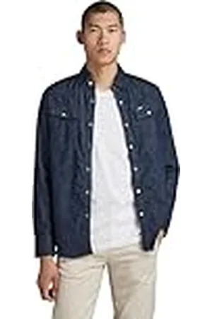 G-Star Para Hombre Camisa Unisex 3301 Slim, , XXL