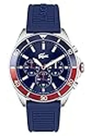 Lacoste Reloj Cronógrafo de Cuarzo para Hombre Colección TIEBREAKER con Correa de Silicona - 2011154