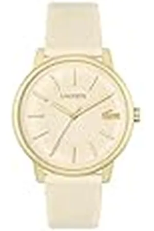 Lacoste Reloj Analógico de Cuarzo para Hombre Colección .12.12 Move con Correa de Silicona Color Champán - 2011239