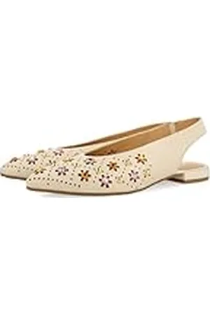 Gioseppo Bailarinas DESTALONADAS EN Piel Color Off-White con Detalle DE TACHAS para Mujer DAKOVO